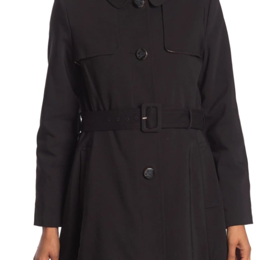 Kate Spade Black Belt Coat NWT - Picture 2 of 12